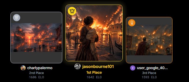 A dramatic burning city with a couple embracing near water at sunset, cinematic and fiery.