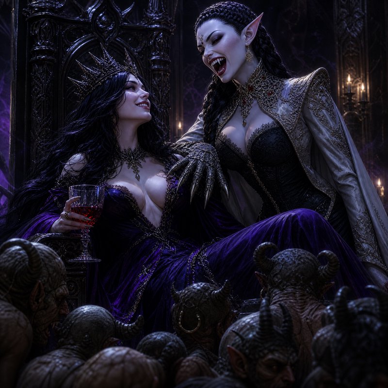 The dark queen decided to invite @bobbie