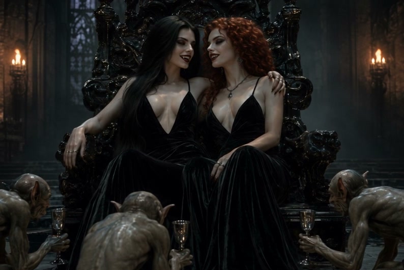 The Vampire Queen was dead, and the vacu