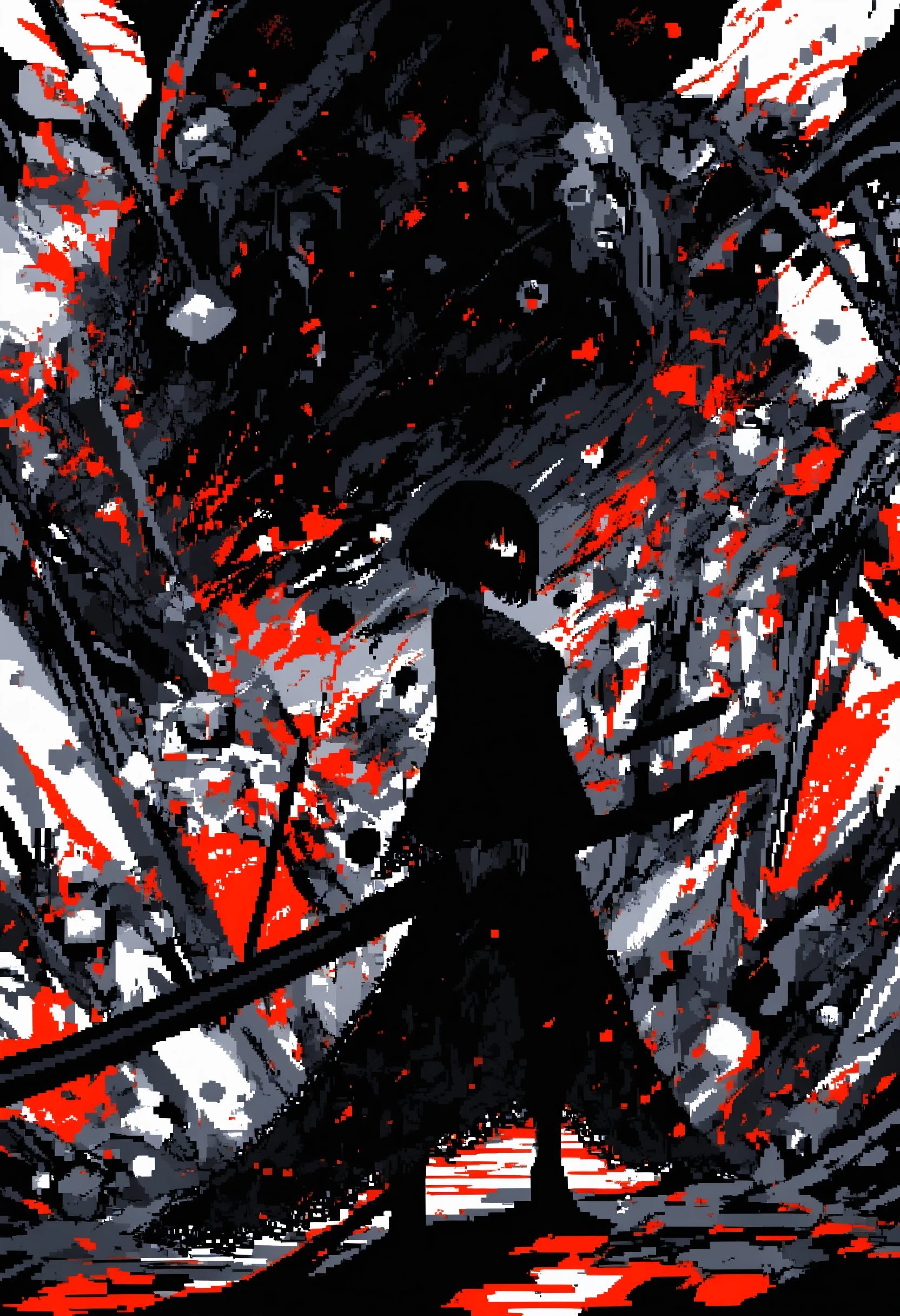 A striking piece of dark fantasy pixel art featuri | TesaranJ on ...