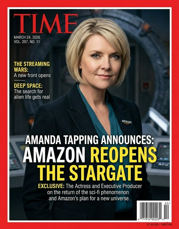 Time magazine cover featuring a professional woman in a dark blazer and teal blouse, set against ...