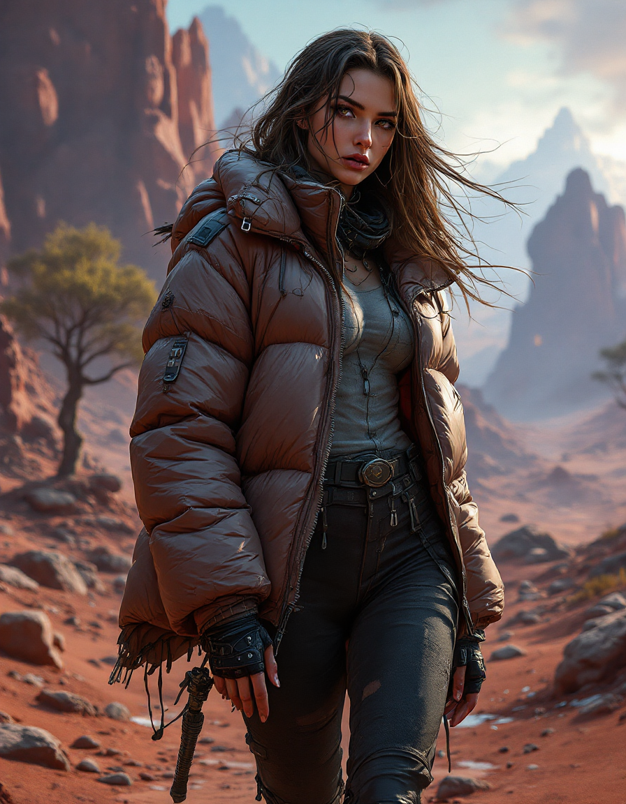 A stylish woman poses in a rugged desert landscape | sonny001 on ...