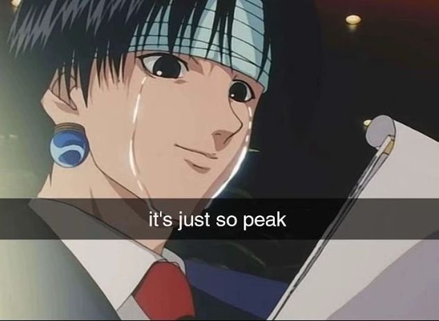 Anime character with a headband crying, tears streaming down, looking at a notebook.