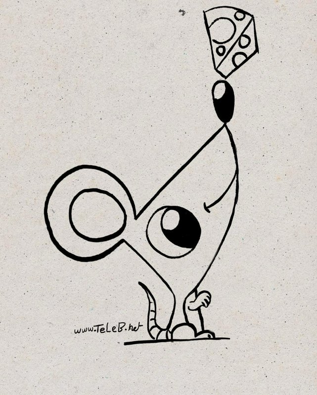 Whimsical cartoon elephant balancing a dice on its trunk.