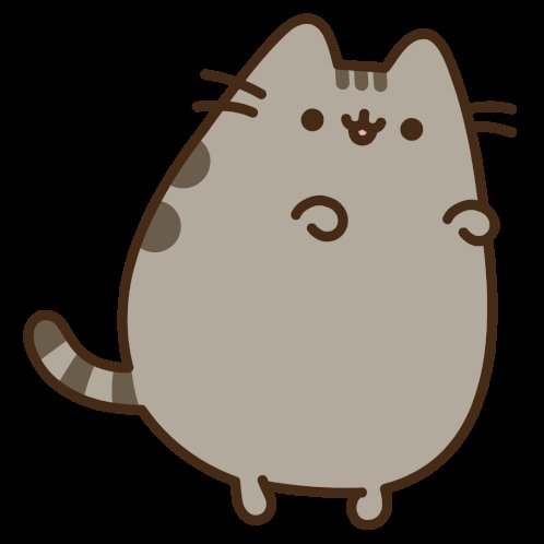 Cozy beige kawaii cat with a striped tail and simple cute face