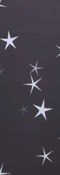 Night sky with white stars scattered on a dark background.