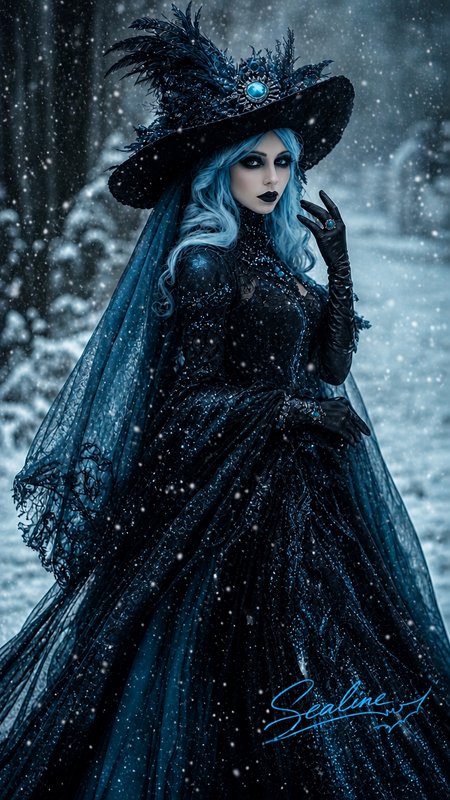 Created for a Winter Witch theme on X. 
