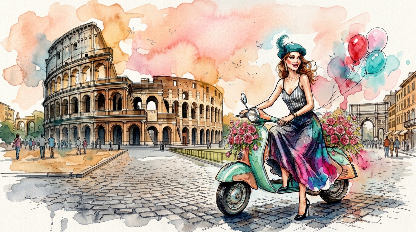 Elegant red-haired woman seated — AI art by @NielsCarlsen | BudgetPixel