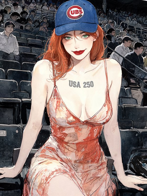 Illustrated red