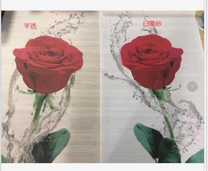 Two red roses with splash effects, side-by-side, showing a semi-transparent left and a solid righ...