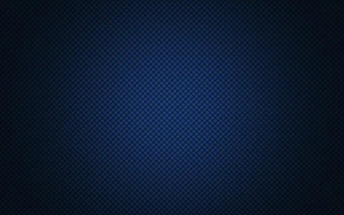 Deep navy blue textured repeating diamond grid background with soft dark vignette edges.