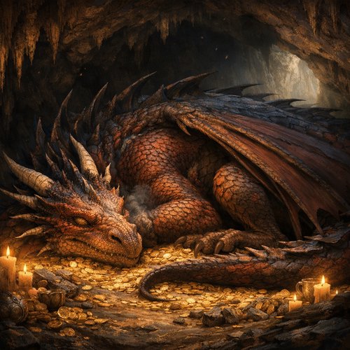 Dragon sleeps