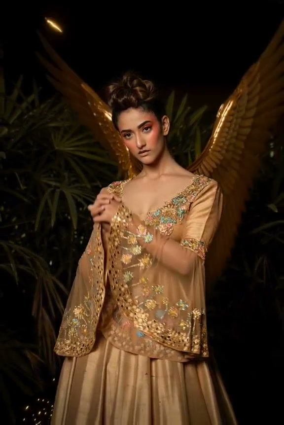 Golden Wing AI video effect — example frame