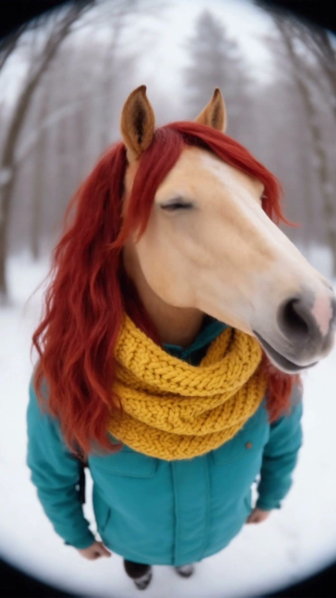 Horse Mask AI video effect — example frame