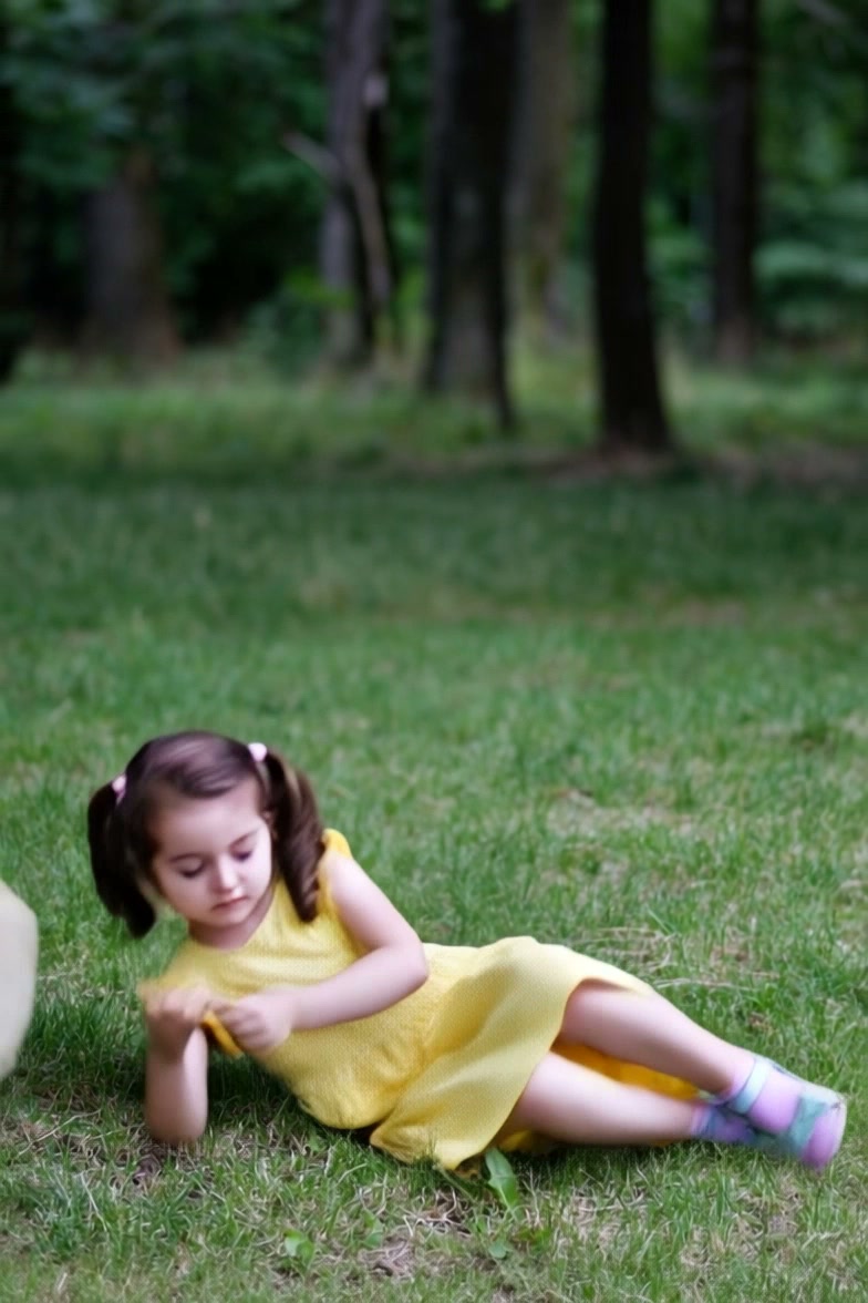 Lie flat AI video effect — example frame