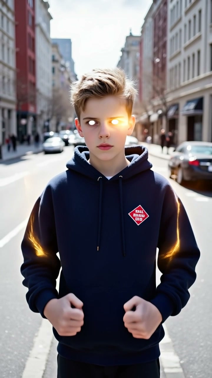 Lightning Power AI video effect — example frame