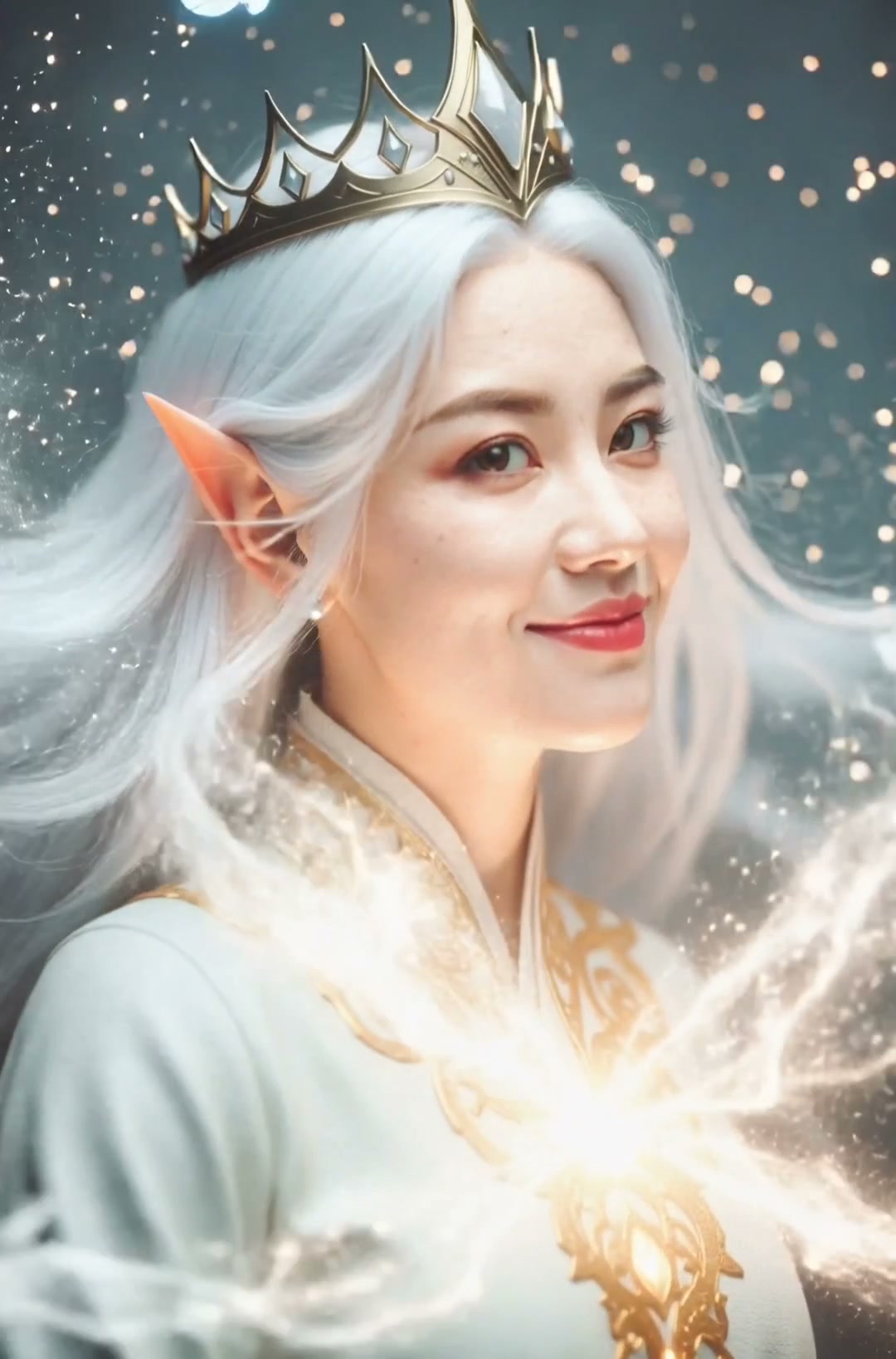 Luminous Elf AI video effect — example frame