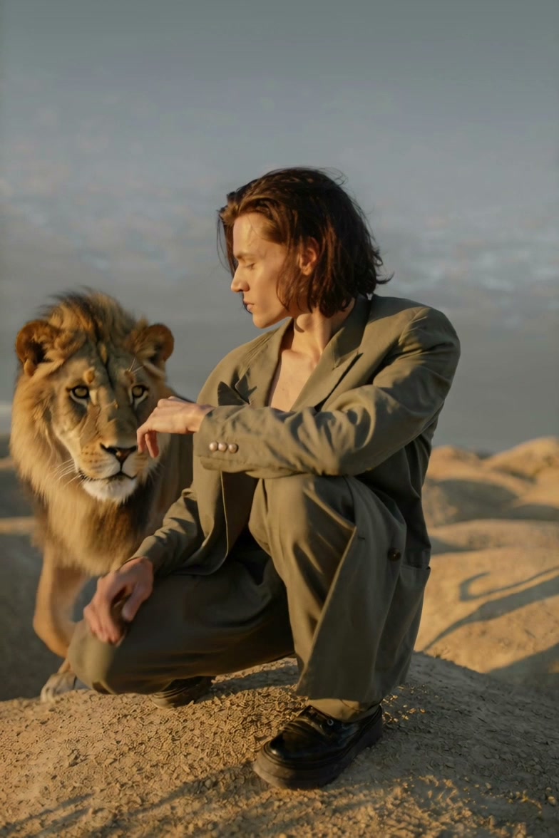 Pet Lion Pro AI video effect — example frame