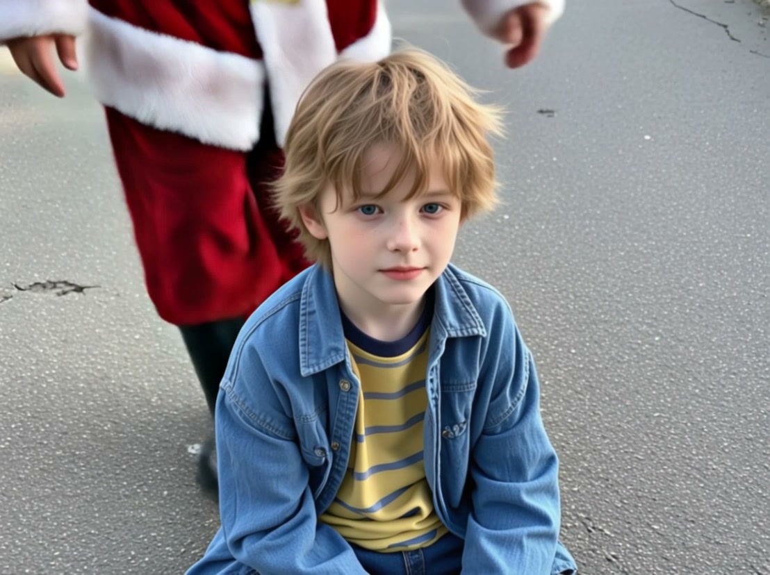 Santa Hug AI video effect — example frame