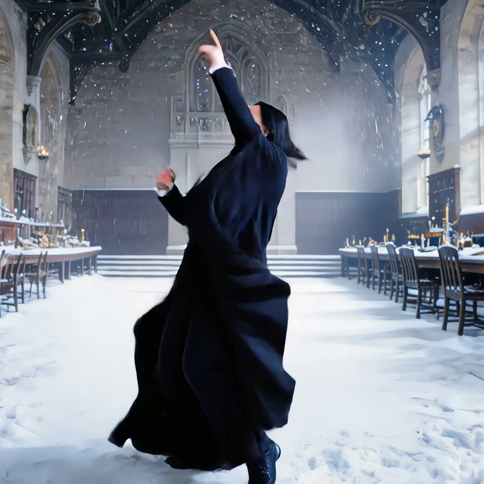 Sedan Chair Dance AI video effect — example frame