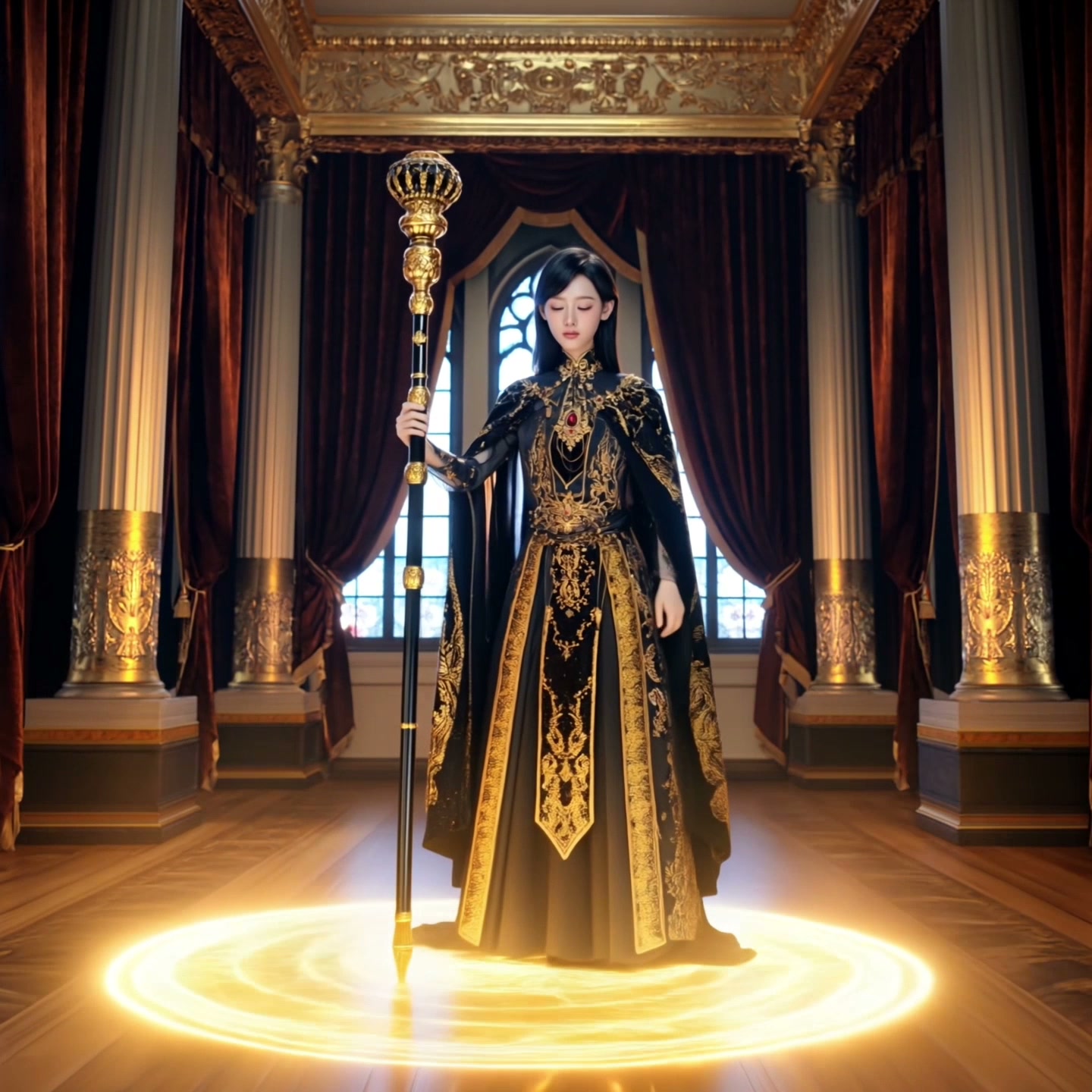 Sovereign Scepter AI video effect — example frame