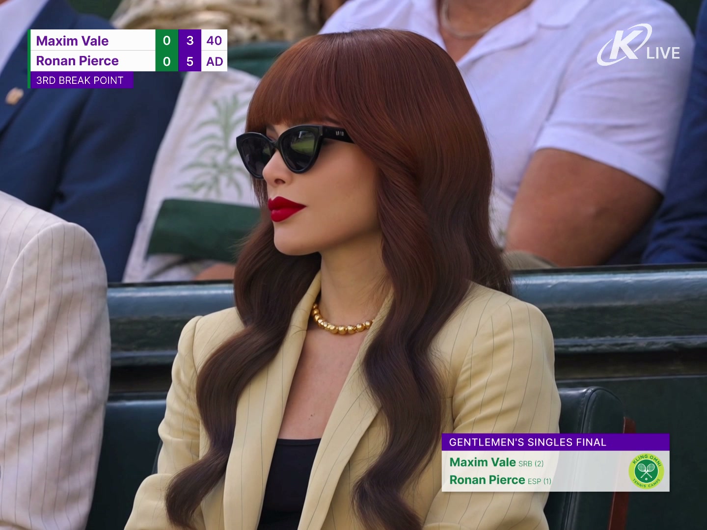 Tennis Trend AI video effect — example frame