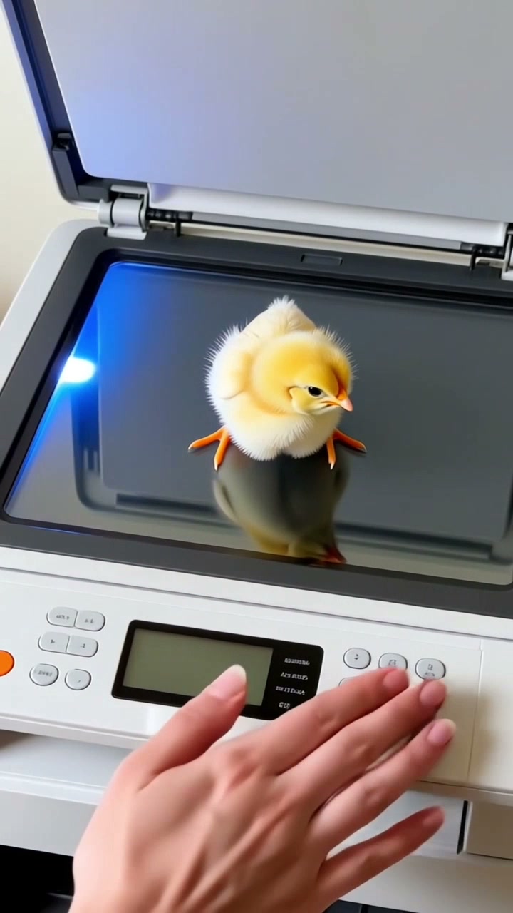Tiny Beast Printer AI video effect — example frame