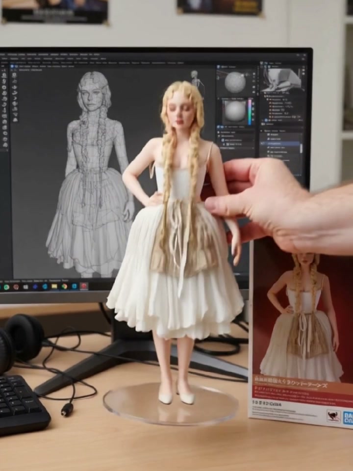 Figurine Me Up! AI video effect — example frame