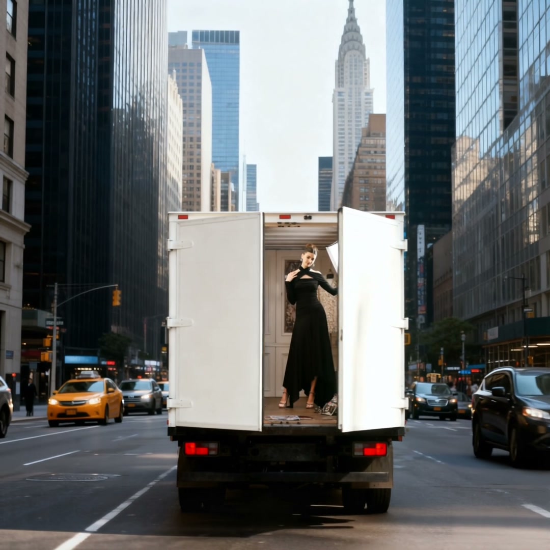 Truck Fashion Shoot AI video effect — example frame