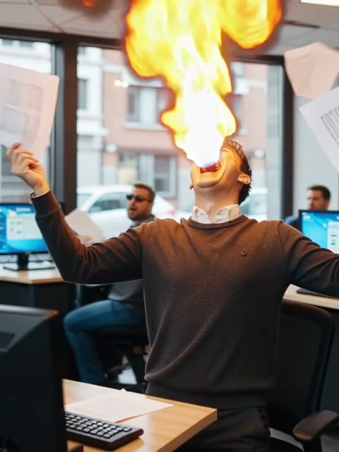 I Quit AI video effect — example frame