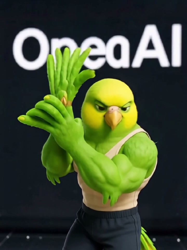 The Silly Bird Shimmy AI video effect — example frame