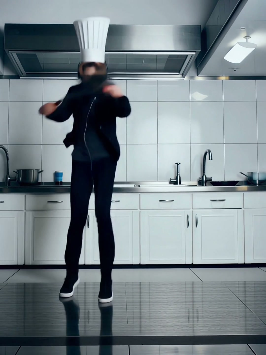Kitchen Shuffle AI video effect — example frame