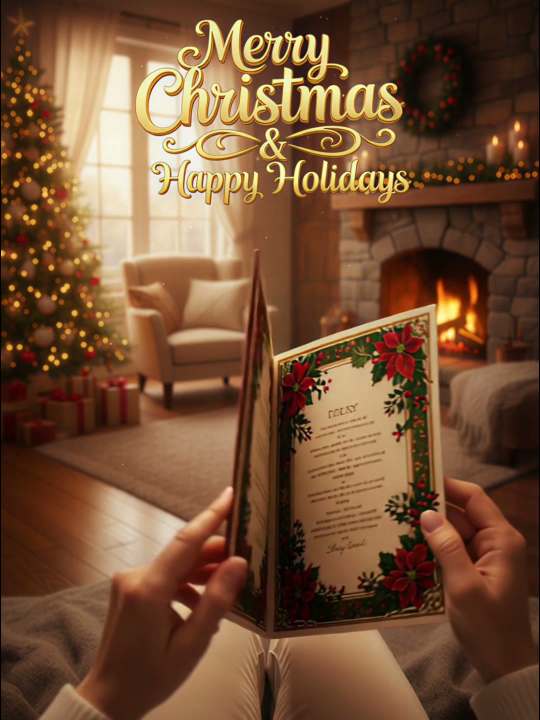 Christmas Card Delivered AI video effect — example frame