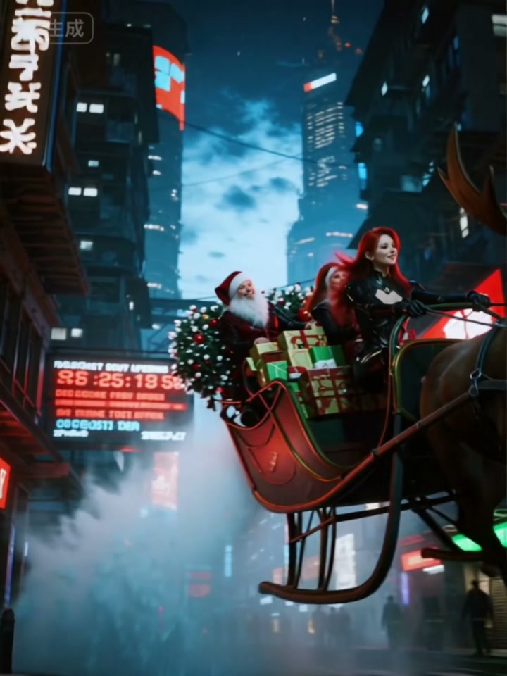 Reindeer Cruiser AI video effect — example frame