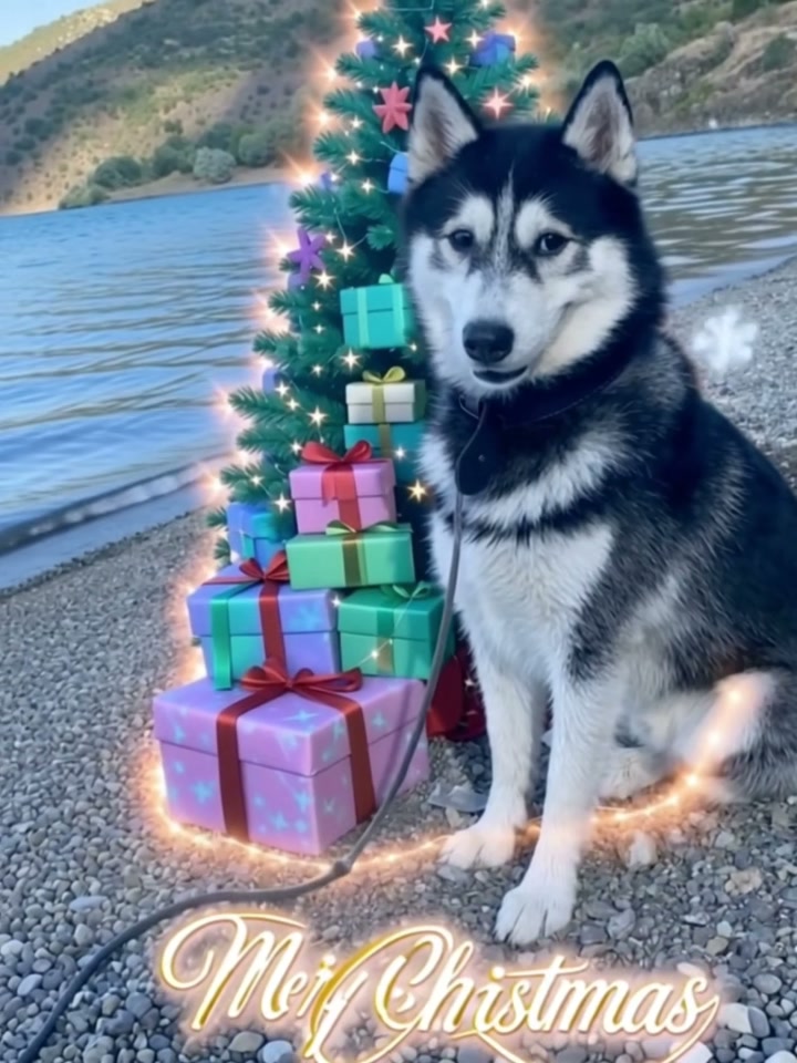 Xmas Poster AI video effect — example frame