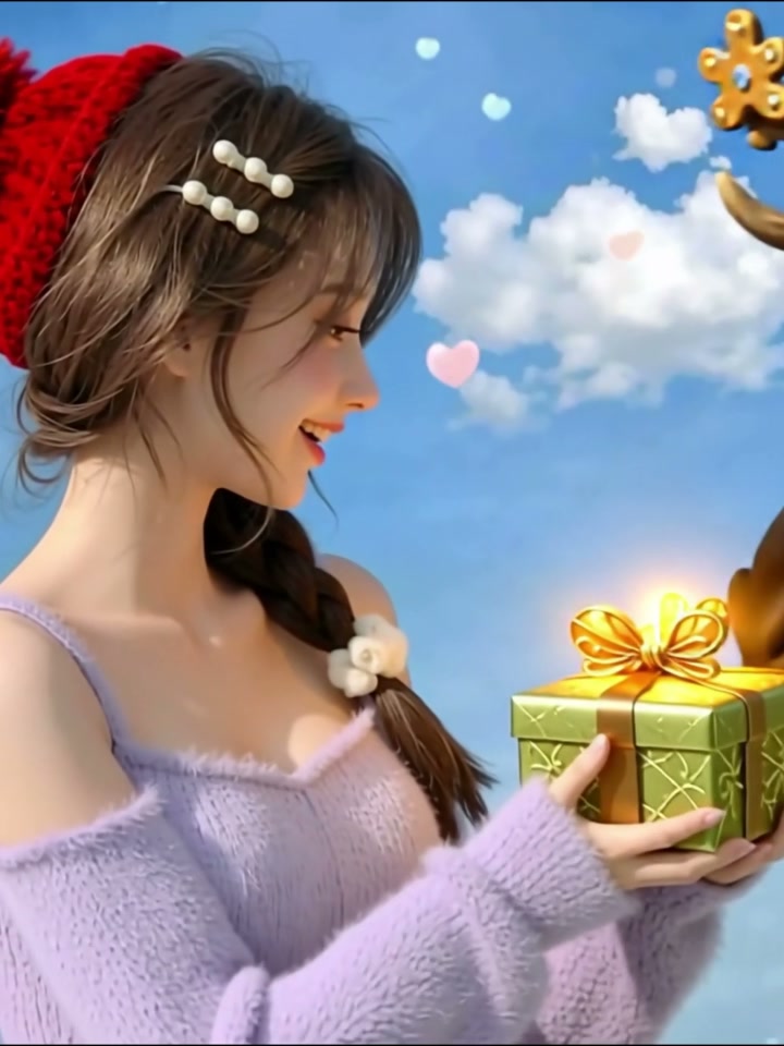 Starlight Gift Box AI video effect — example frame
