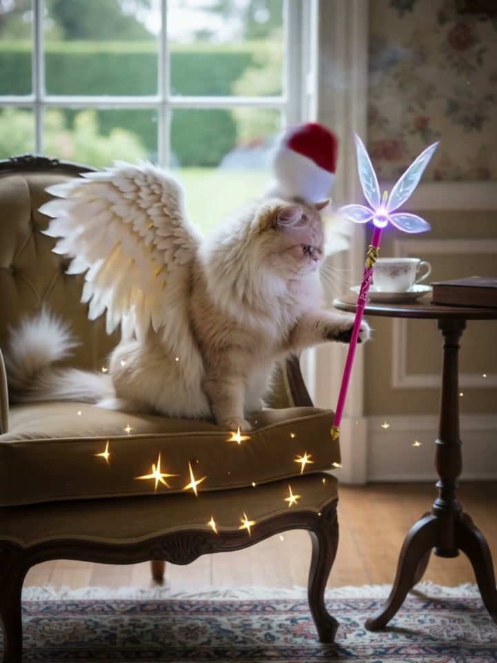 Pet Christmas Outfit AI video effect — example frame