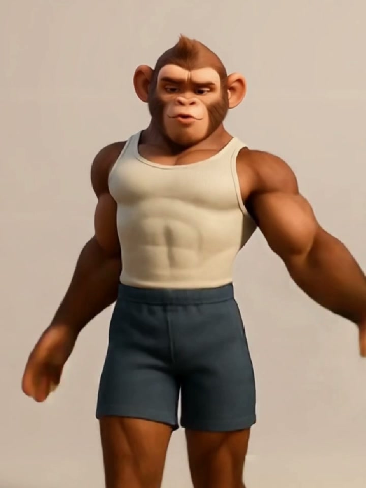 Big Guy Flex AI video effect — example frame