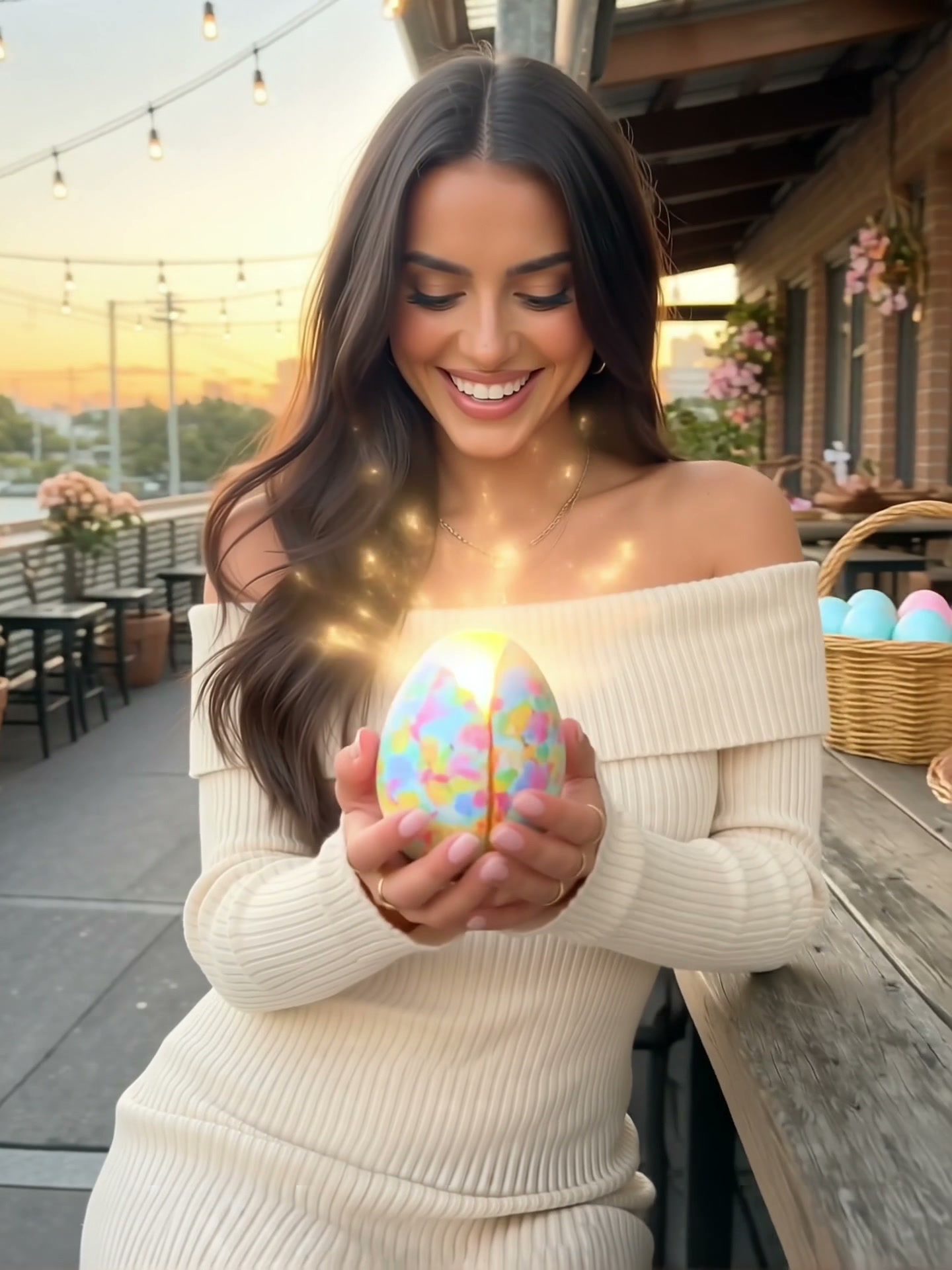 Spring Bunny Magic AI video effect — example frame
