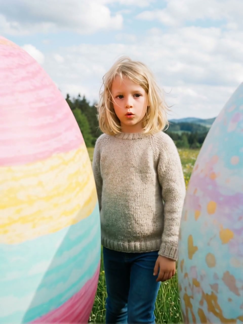 Easter Egg Hunt AI video effect — example frame