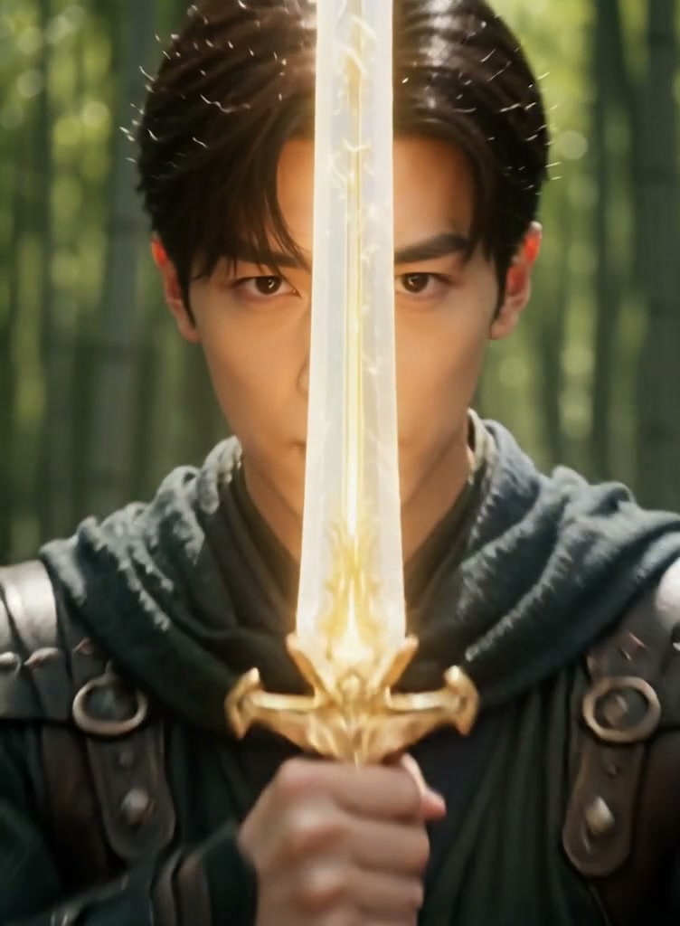 Celestial Blade AI video effect — example frame