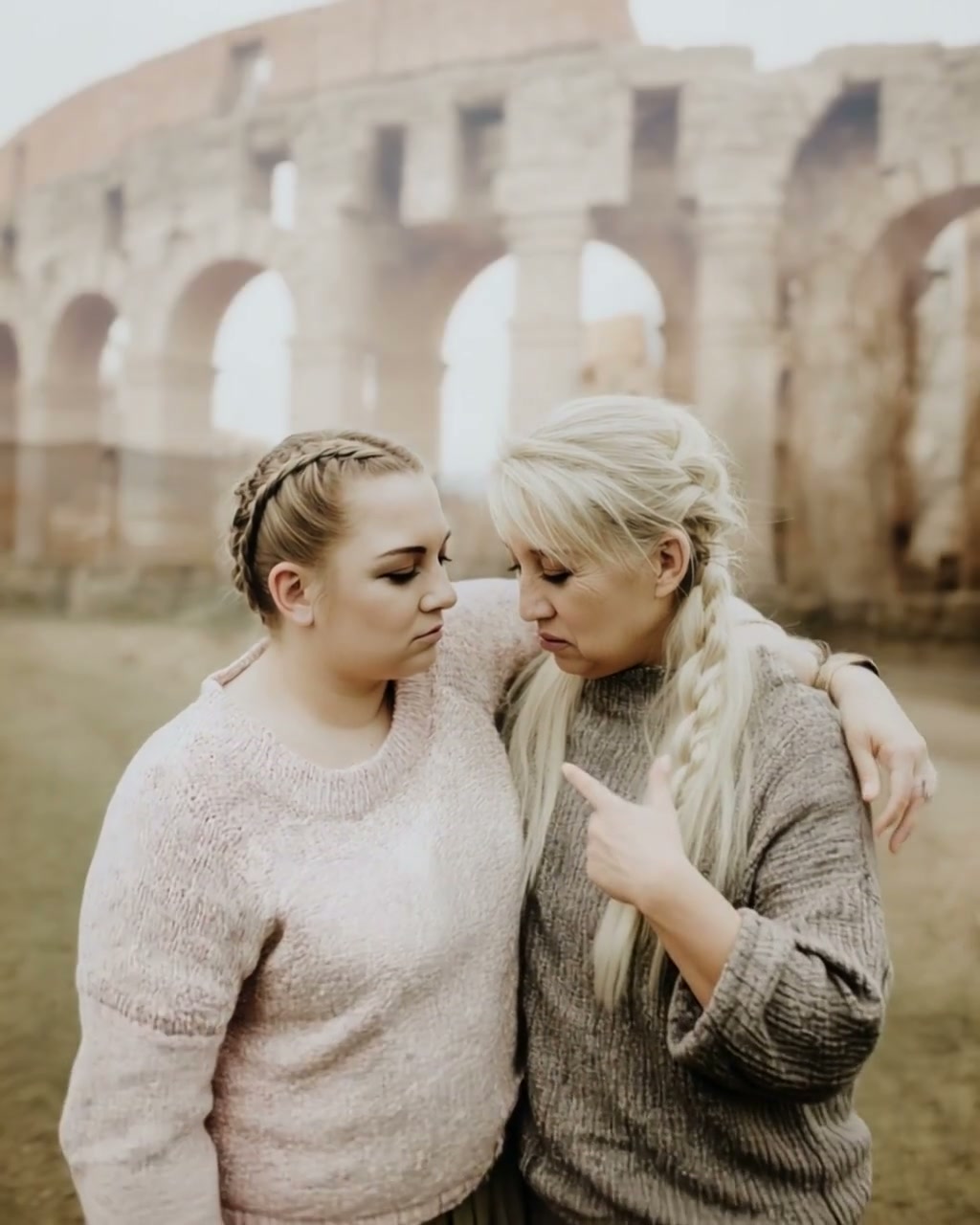 With Mom in Rome AI video effect — example frame