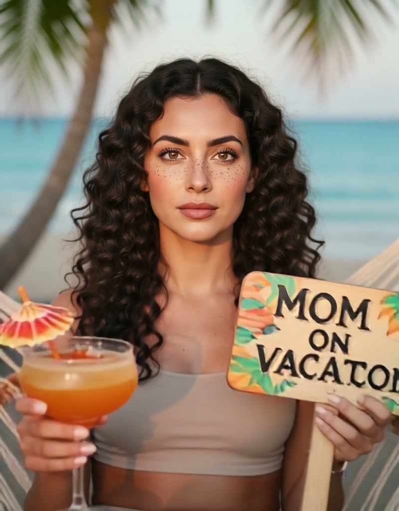 Mom Vacation AI video effect — example frame