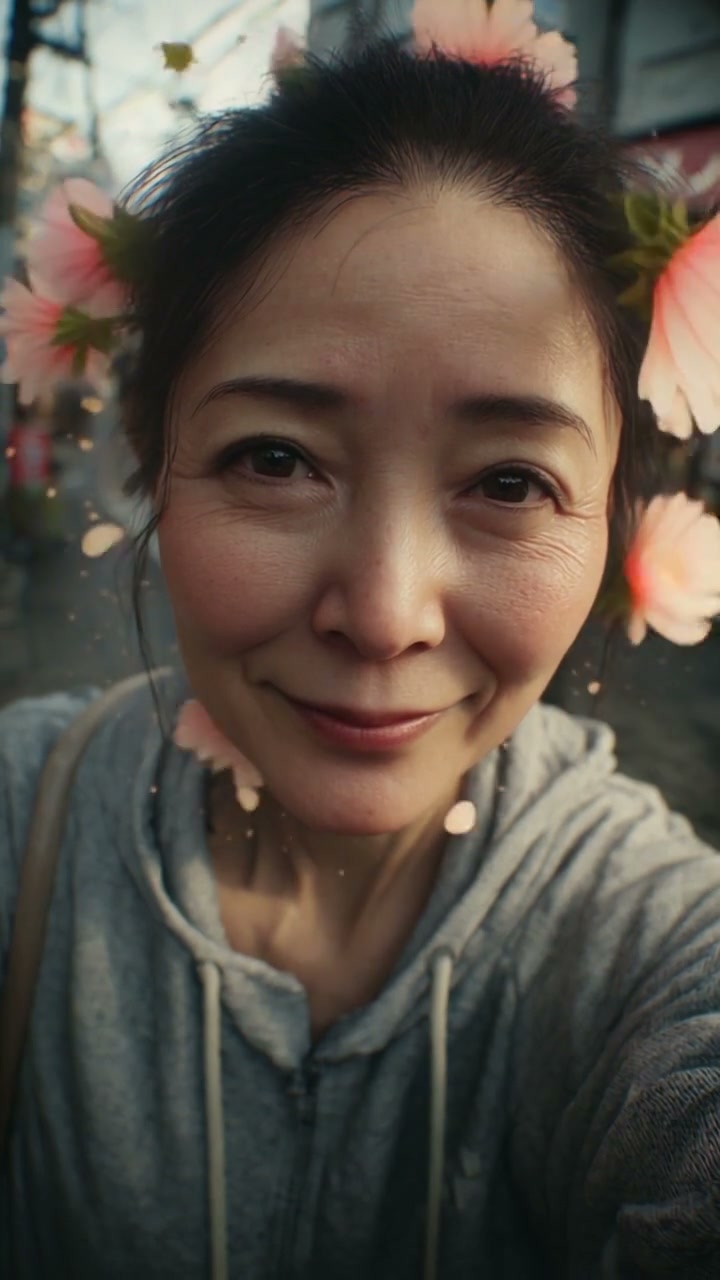 Floral Mothers Day AI video effect — example frame