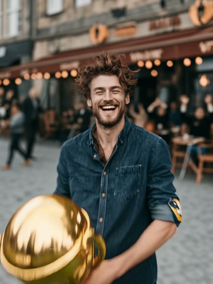Cup Celebration AI video effect — example frame